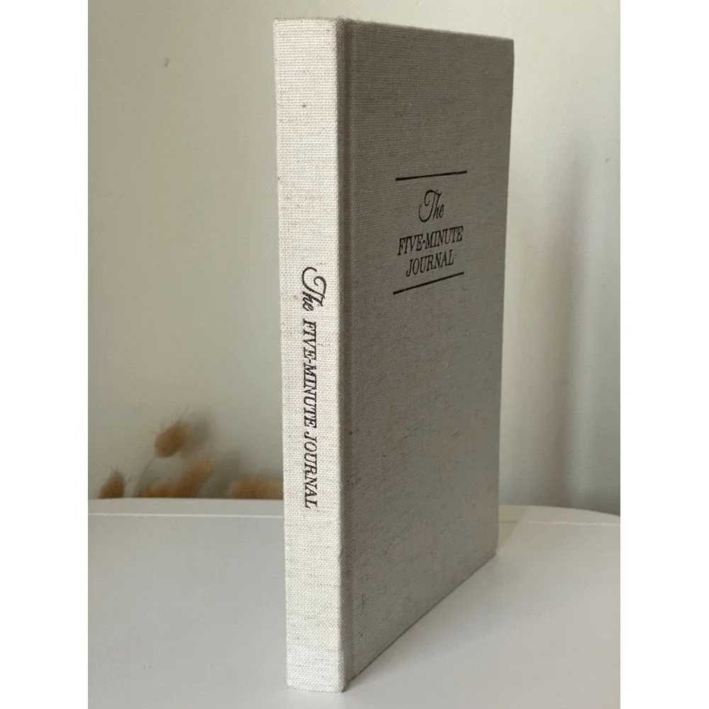 The Five Minute Journal Linen Hardcover‎ Gratitude Wellness Journal Unused